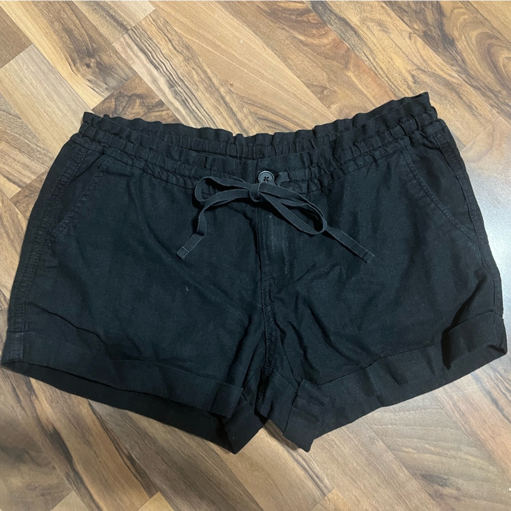 Old Navy Women's Black Linen Shorts